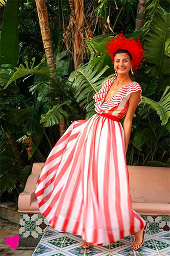 Giovanna-Battaglia-in-a-1960s-Dior-Gown-from-Shrimpton-Couture