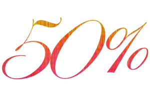 sale, 50%,