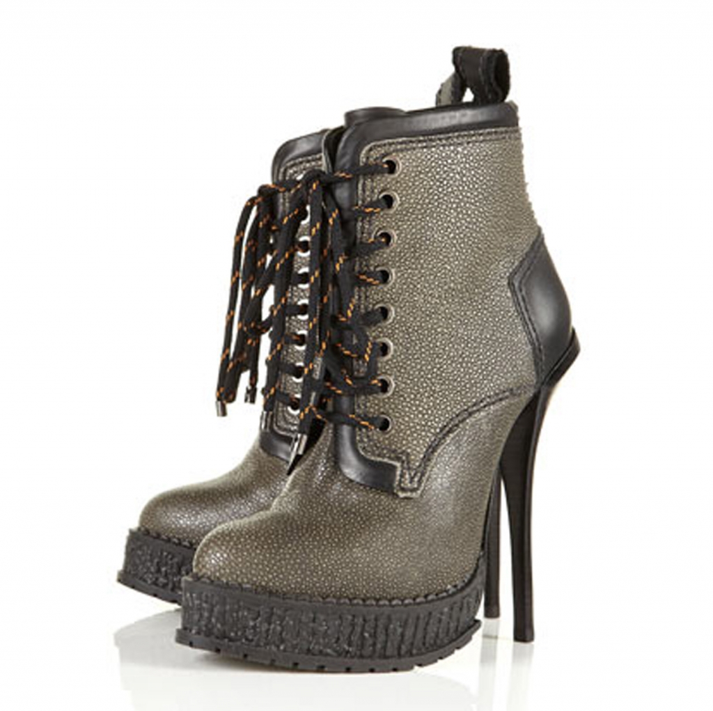 Topshop's Leather Hiking Boots by Unique