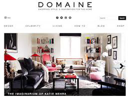 Domaine main welcoming page