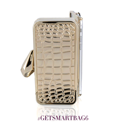 Getsmartbag Embossed Croc Gold