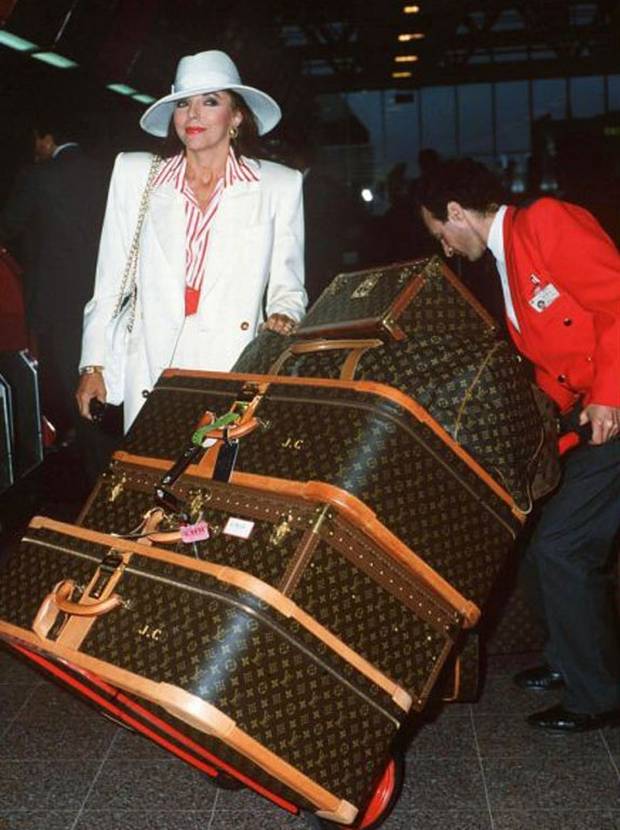 joan collins luggage