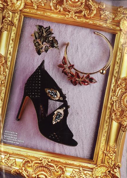 Xanthe Black Sandal with Embellishments