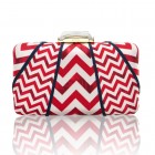 Espey Zig Zag printed satin