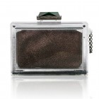 Glitter Globe Black Fox