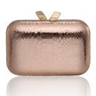 Margo Embossed Snake Rose Gold