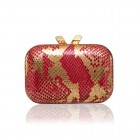 Margo Printed Snake Red/Gold 
