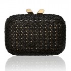 Margo Raffia Black Gold