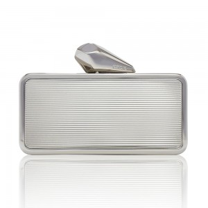 Patented iPhone 6/7 Getsmartbag Embossed Stripe Silver 