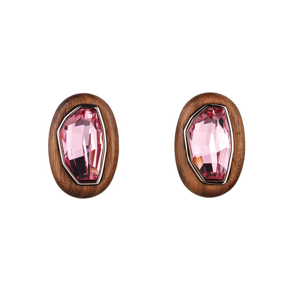 Wood Crystallized Clip Earrings in Multi by Atelier Swarovski and Fiona ...